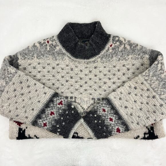 VTG Hand Knit Metropolitan Chunky Sweater Tunic Wool Blend Scottish Terrier Md - Picture 6 of 9